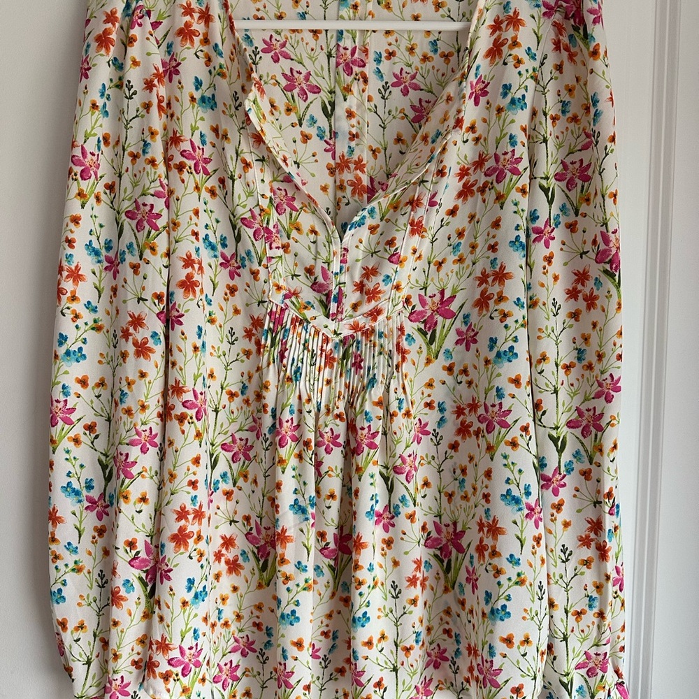 Gap Floral Long Sleeve Blouse Size Small - Picture 1 of 6